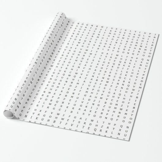 Papier d'emballage cadeau de puzzle de découverte (Déroulé)
