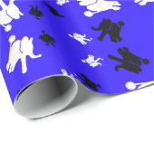 Papier d'emballage cadeau de solstice d'hiver pour (Coin rond)