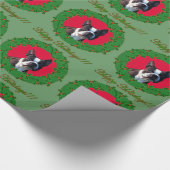 Papier d'emballage cadeau de terrier de Boston de (Coin)