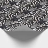 Papier d'emballage cadeau de zèbre (Coin)