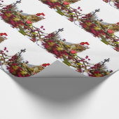 Papier d'emballage cadeau d'écureuil de Noël (Coin)