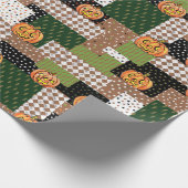 Papier d'emballage cadeau d'Halloween patchwork (Coin)