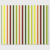 Papier d'emballage cadeau en bande colorée (Plat)