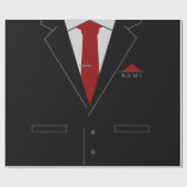 Papier d'emballage cadeau entreprise avec nom pers (Plat)