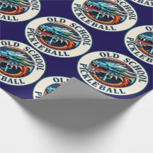 Papier d'emballage cadeau équipe de Pickleball Dra