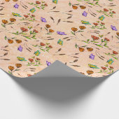 Papier d'emballage cadeau Floral Fantaisie (Coin)