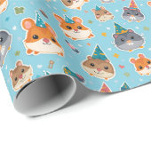 Papier d'emballage cadeau Hamster (Coin rond)