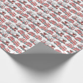 Papier d'emballage cadeau pour camion de pompiers (Coin)