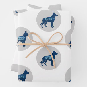 Papier d'emballage cadeau pour K9 de la police