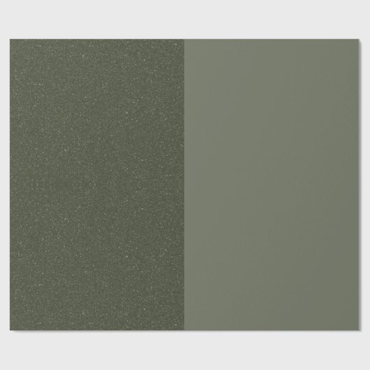 Papier d'emballage cadeau vert mousse minimal – Pe (Plat)