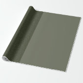 Papier d'emballage cadeau vert mousse minimal – Pe (Déroulé)