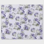 Papier d'emballage cadeau violet de lavande (Plat)