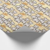 Papier d'emballage cadeau Westie babps boards (Coin)