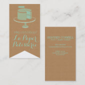 Papier d'emballage, carte de visite de Drapeau-Cut (Devant / Derrière)