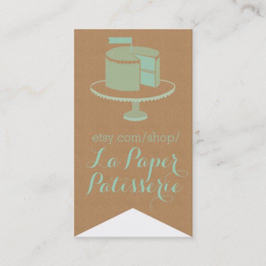 Papier d'emballage, carte de visite de Drapeau-Cut (Devant)