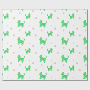 Papier d'emballage Cavalier – Cadeau minimal vert