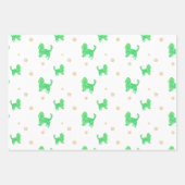 Papier d'emballage Cavalier – Cadeau minimal vert (Devant 2)