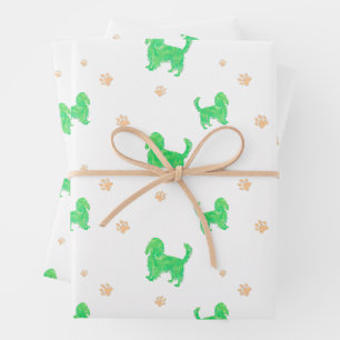 Papier d'emballage Cavalier – Cadeau minimal vert