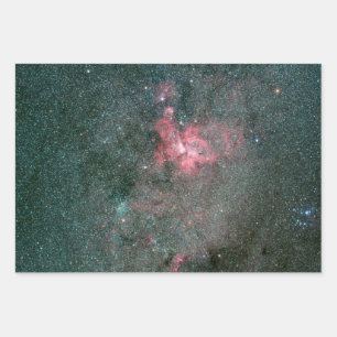 Papier d'emballage céleste - 3 feuilles, 3 dessins