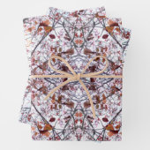 Papier d'emballage : Collage de fleurs de cerises (En situation)