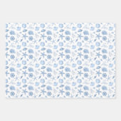 Papier d'emballage Coquillages, Papier cadeau Bord (Devant 2)