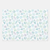 Papier d'emballage Coquillages, Papier cadeau Bord (Devant)