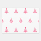 Papier d'emballage d'arbre rose (Devant)