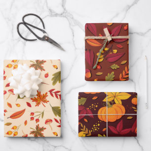 Papier d'emballage d'automne