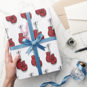 Papier d'emballage de boxe, emballage cadeau de sp