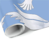 Papier d'emballage de cadeau de mariage (Coin rond)