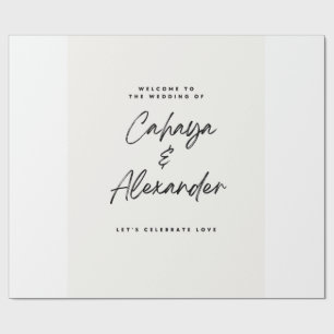 Papier d'emballage de cadeau de mariage
