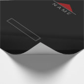 Papier d'emballage de cadeau d'entreprise avec nom (Coin)