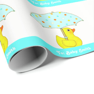 Papier d'emballage de cadeau personnalisé pour Bab