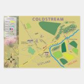 Papier d'emballage de carte écossais (Devant 3)