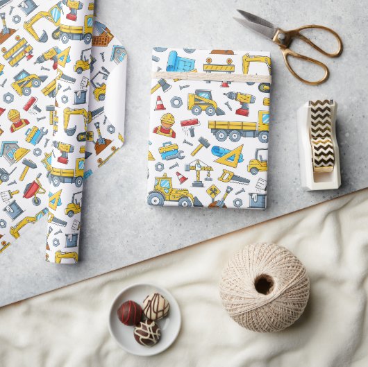 Papier d'emballage de construction, cadeau d'anniv (Artisanat)
