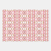 Papier d'emballage de feuille d'or de prune moutar (Devant 3)