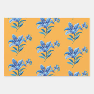 Papier d'emballage de fleurs