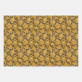 Papier d'emballage de fleurs d'or (Devant 3)