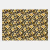Papier d'emballage de fleurs d'or (Devant 2)