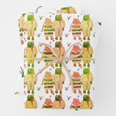 Papier d'emballage de grenouille et de crapaud (En situation)