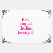 Papier d'emballage de la licorne de Noël (Devant 3)