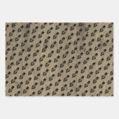 Papier d'emballage de mariage à la moustache de sm (Devant)