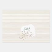 Papier d'emballage de mariage floral abstrait à mo (Devant 2)