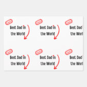 Papier d'emballage de meilleure Fête des pères à c (Devant 2)