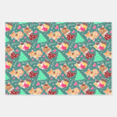 Papier d'emballage de Noël adorable chaton (Devant 2)