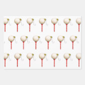Papier d'emballage de Noël de golf (Devant 2)