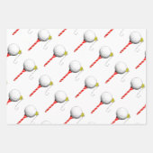 Papier d'emballage de Noël de golf (Devant 2)