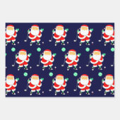 Papier d'emballage de Noël de golf (Devant)