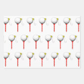 Papier d'emballage de Noël de golf (Devant 2)