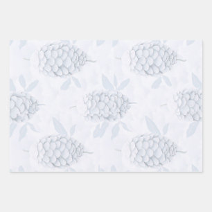 Papier d'emballage de Noël élégant bleu et argent